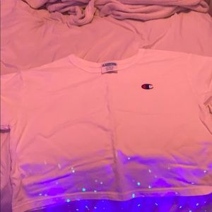 champion white short sleve